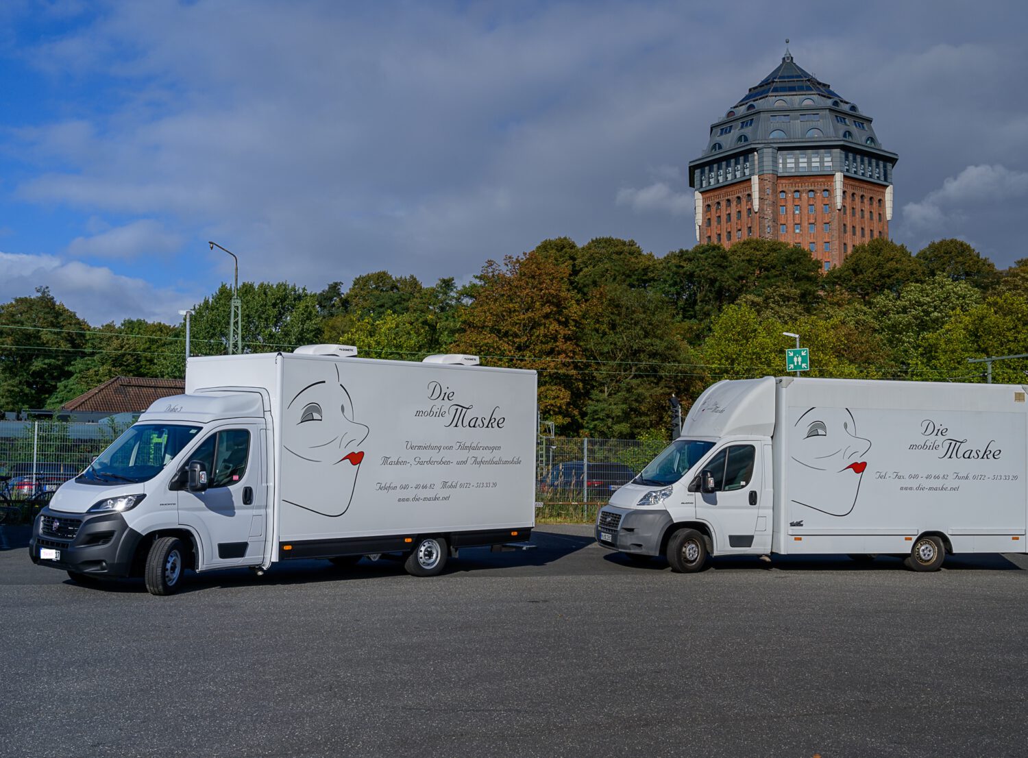 Die Maske - Vermietung von Produktionsfahrzeugen - Aufenthaltsmobile/ Doppelkabinen/ Maskenmobile/ Garderobenmobile in Hamburg, Deutschland, Europaweit/Filmdienst darstellende Kunst Hamburg/ Thomas Rings/ Ulrike Kutsch